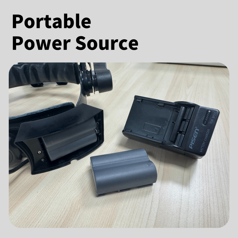 Binocular Indirect Ophthalmoscope Portable power sources